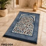 silver quilted prayer mat