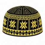 Netted Prayer Caps Turki style yeloow and black style