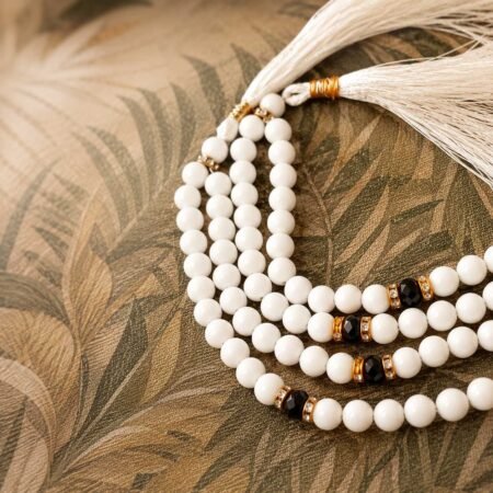 white marbel prayer beads
