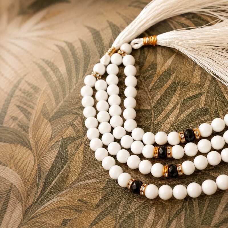 white marbel prayer beads